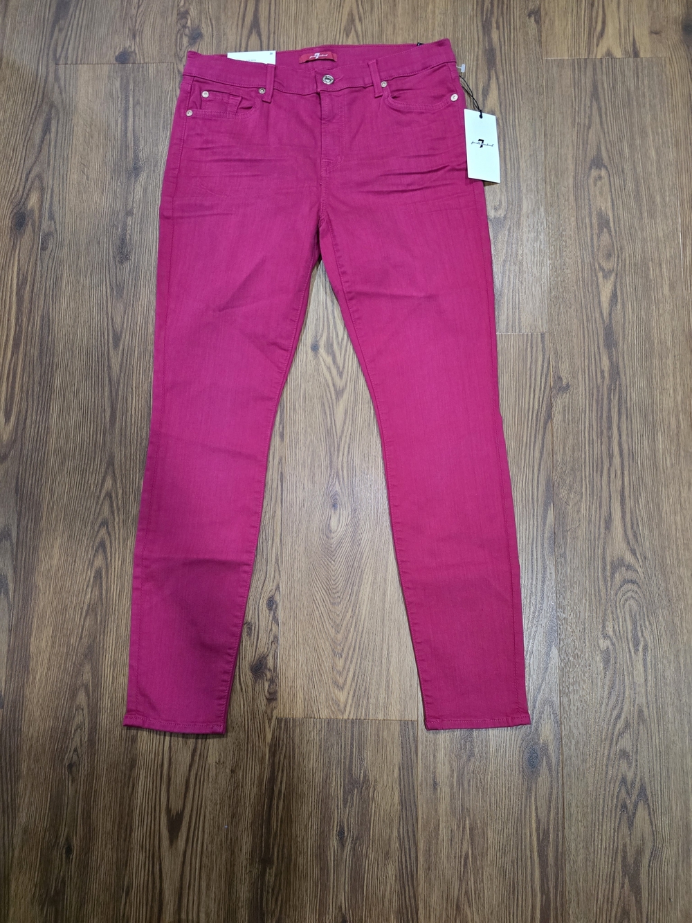 7 For All Mankind Pink Skinny Jeans